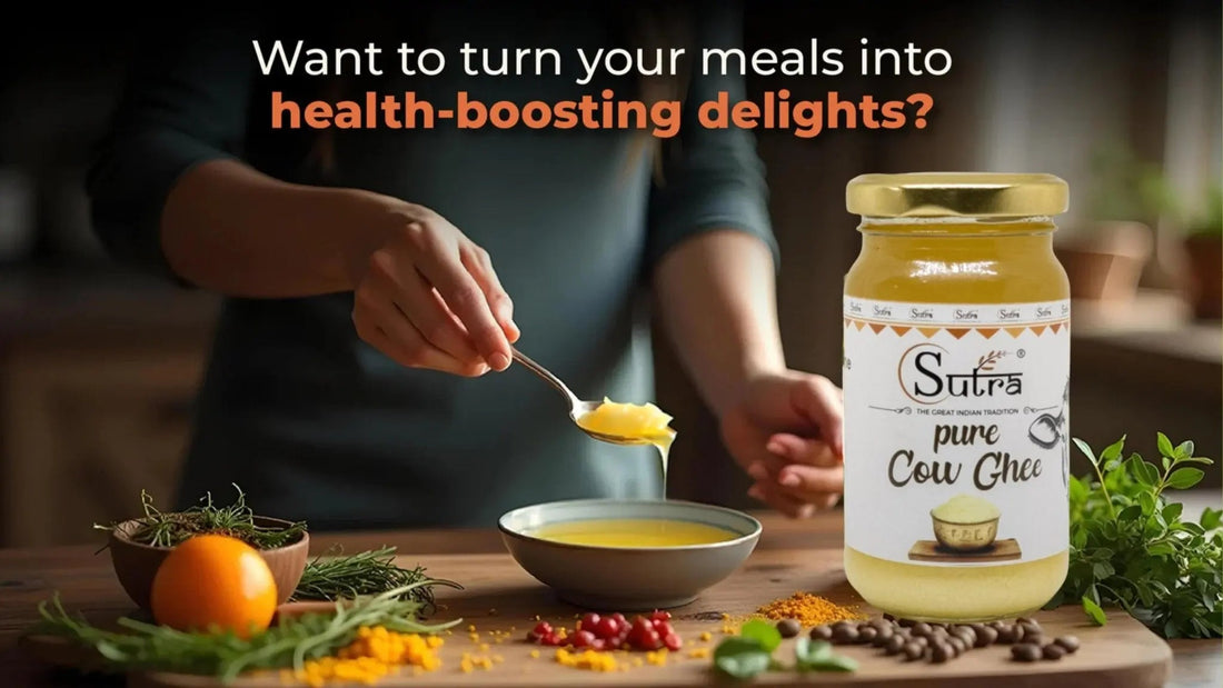 Sutra Cow Ghee – 100% Pure, Organic & Healthy Ghee for Your Kitchen - SUTRA
