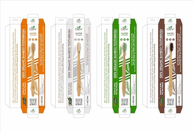 AEV toothbrush in recyclable kraft packaging