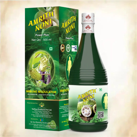 AMRITH NONI POWER PLUS 500ml Bottle – Front View