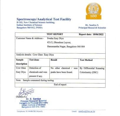 Bright Flame of Swaha Cow Ghee Diyas in Temple Setup