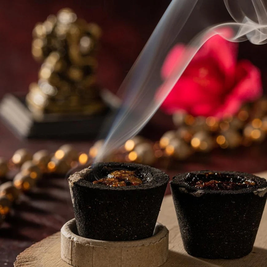 Burning Sambhrani Cup with Soothing Smoke