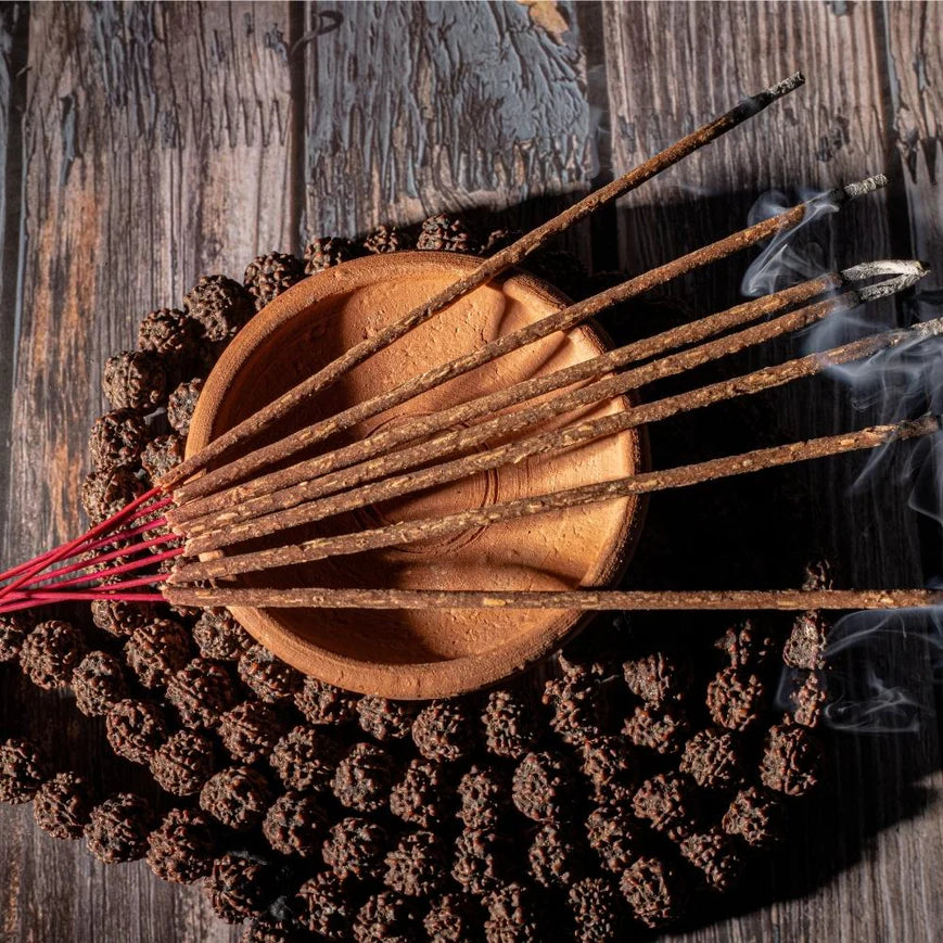 Burning Vandan Agarbatti with Peaceful Background