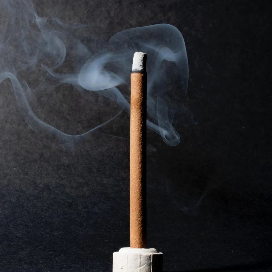 Charcoal-Free Mogra Dhoop Stick Burning Cleanly