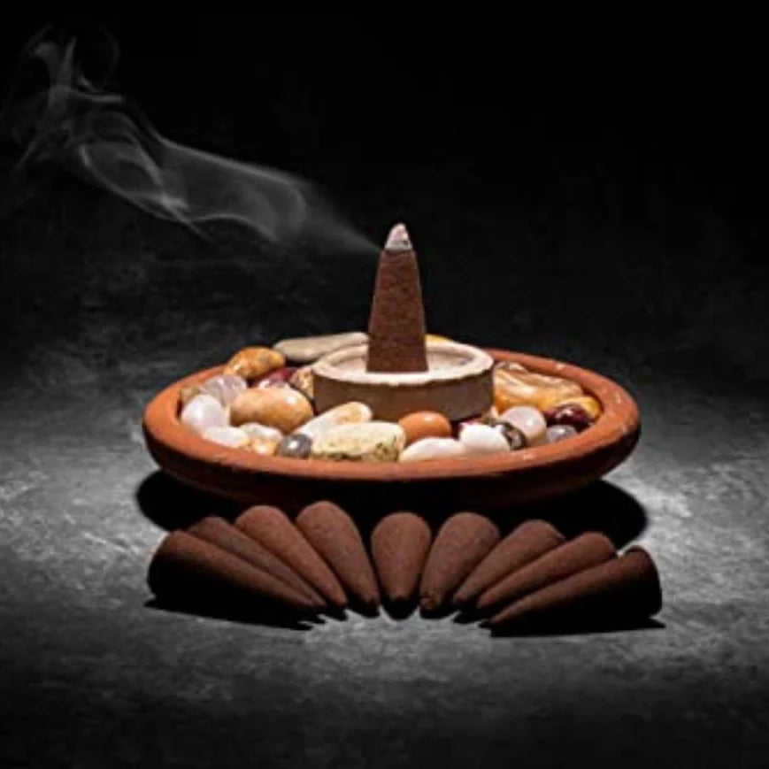 Charcoal-Free Swaha Dhoop Cones for Pooja