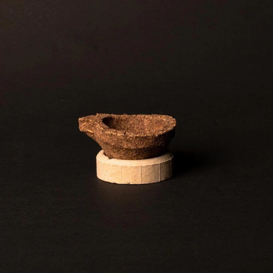 Close-Up of Swaha Panchagavya Diya Without Ghee