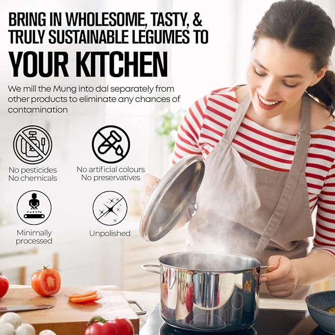 Dal Tadka Served with Rice and Ghee