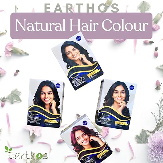 EARTHOS Dark Brown Hair Color - Application Image