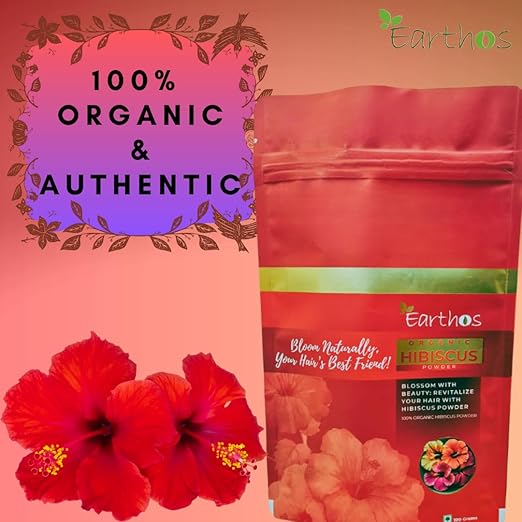 EARTHOS Dried Hibiscus Powder for DIY Beauty