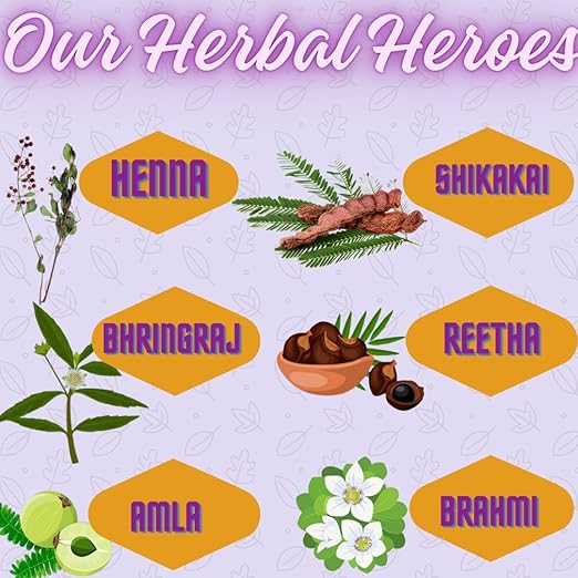 EARTHOS Herbal Hair Dye - Natural Ingredients Close-up