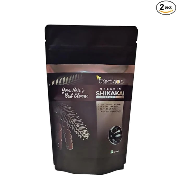 EARTHOS Shikakai Powder 100g – Front Pack