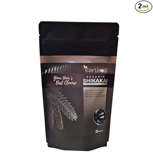 EARTHOS Shikakai Powder 100g – Front Pack