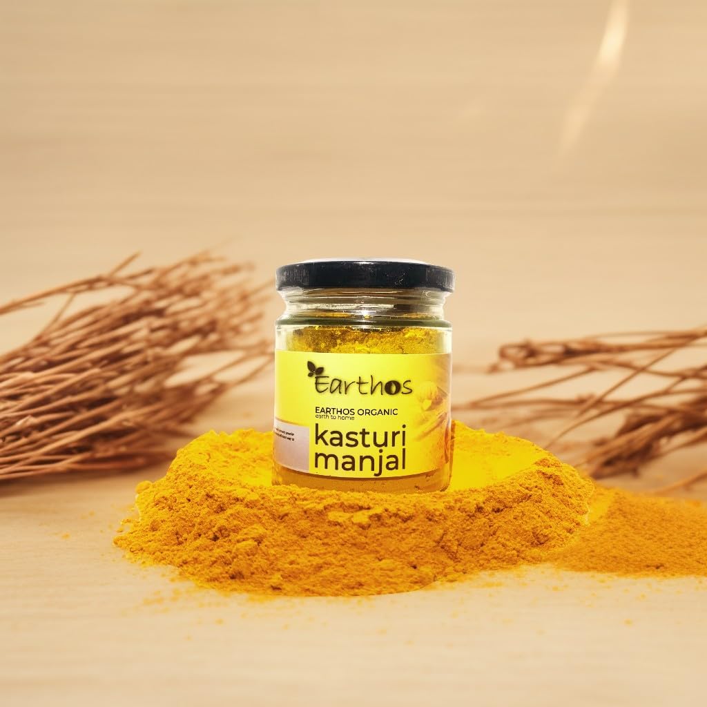 Earthos Kasturi Manjal Powder 80g – Front View