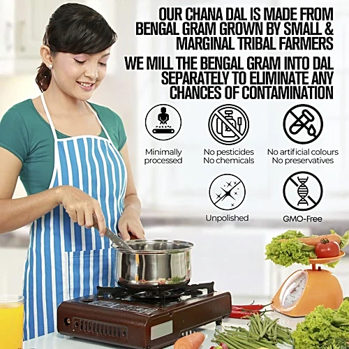 Handful of Raw Chana Dal