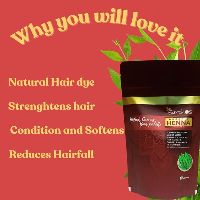 Henna Powder Texture Close-up