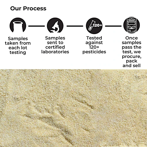 High-quality roasted semolina – pesticide-free farming