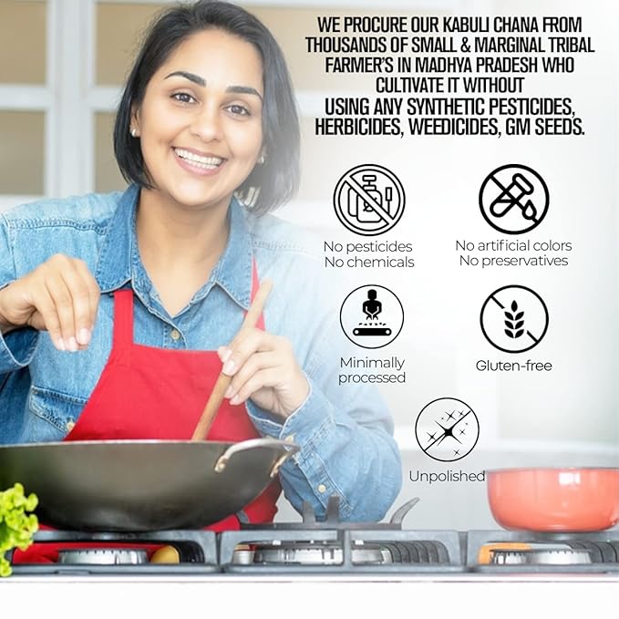 Homemade Chole in Copper Bowl