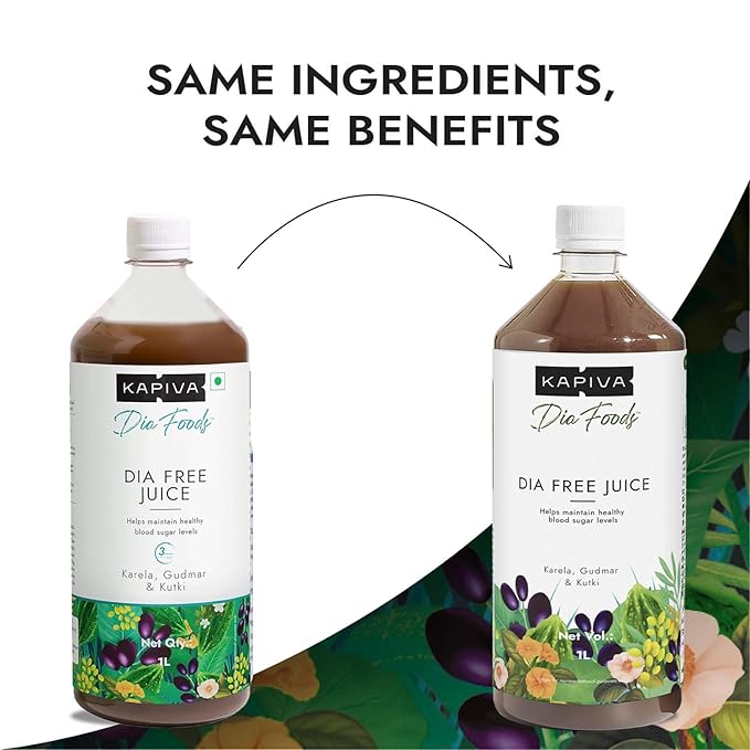 Herbal ingredients spread (Karela, Jamun, Neem, etc.)