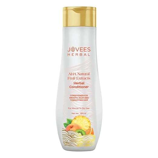 Jovees AHA Natural Fruit Extracts Conditioner bottle for smooth, tangle-free hair.