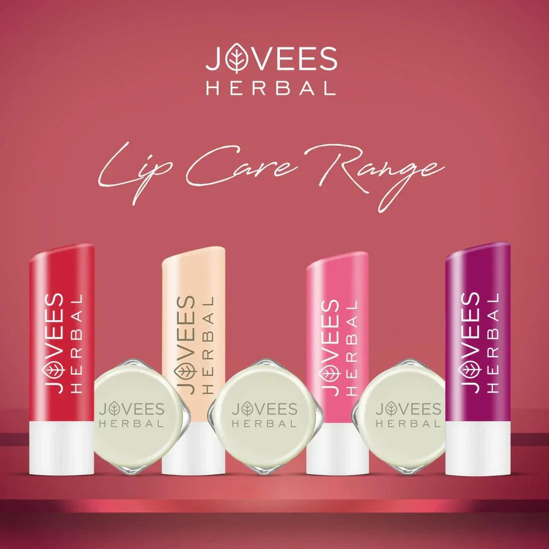 Jovees Sugar & Rose Petal Replenishing Lip Balm for soft, nourished lips.