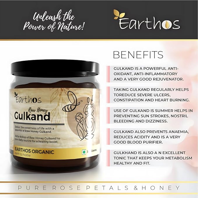 Natural Gulkand with Honey by EARTHOS