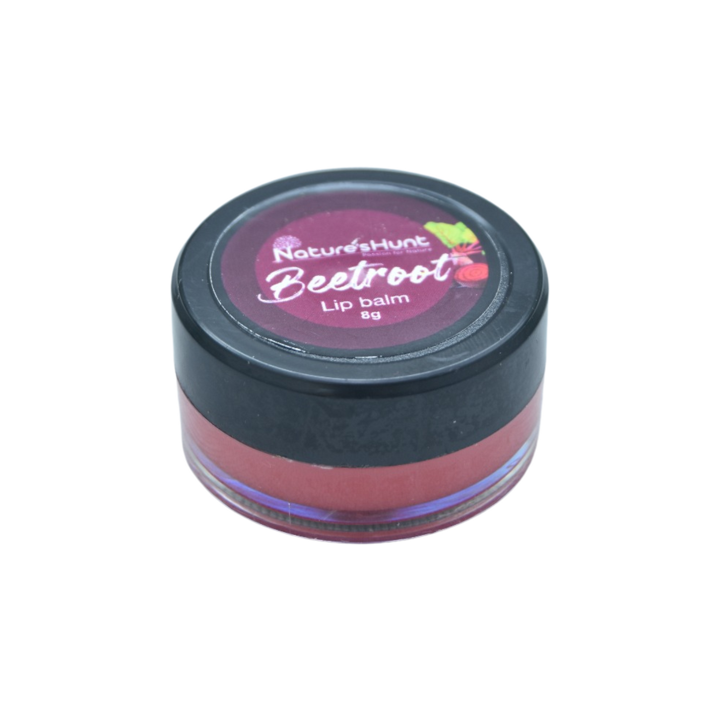 Nature’s Hunt Beetroot Lip Balm 8g by Sutrakart – front view