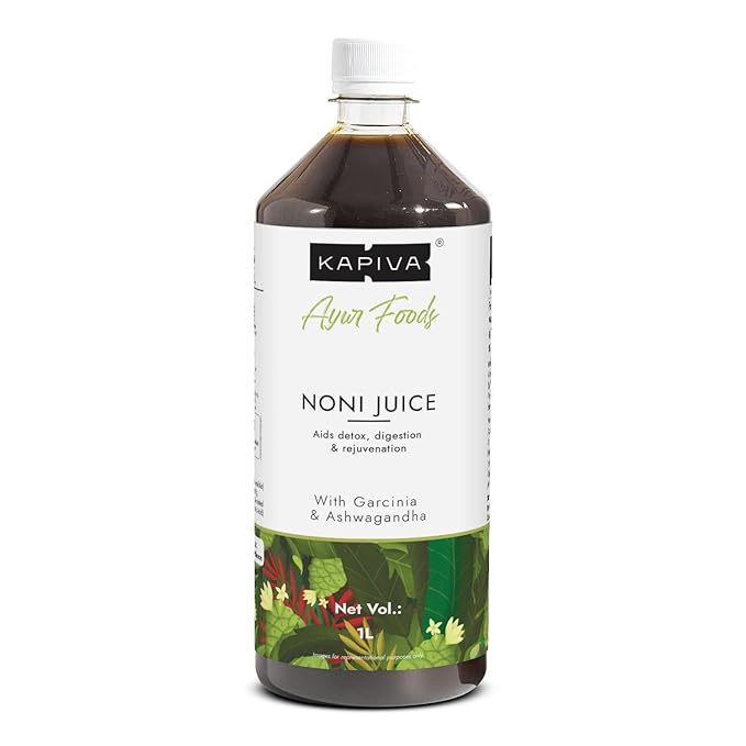 Noni fruit and leaves in natural setting