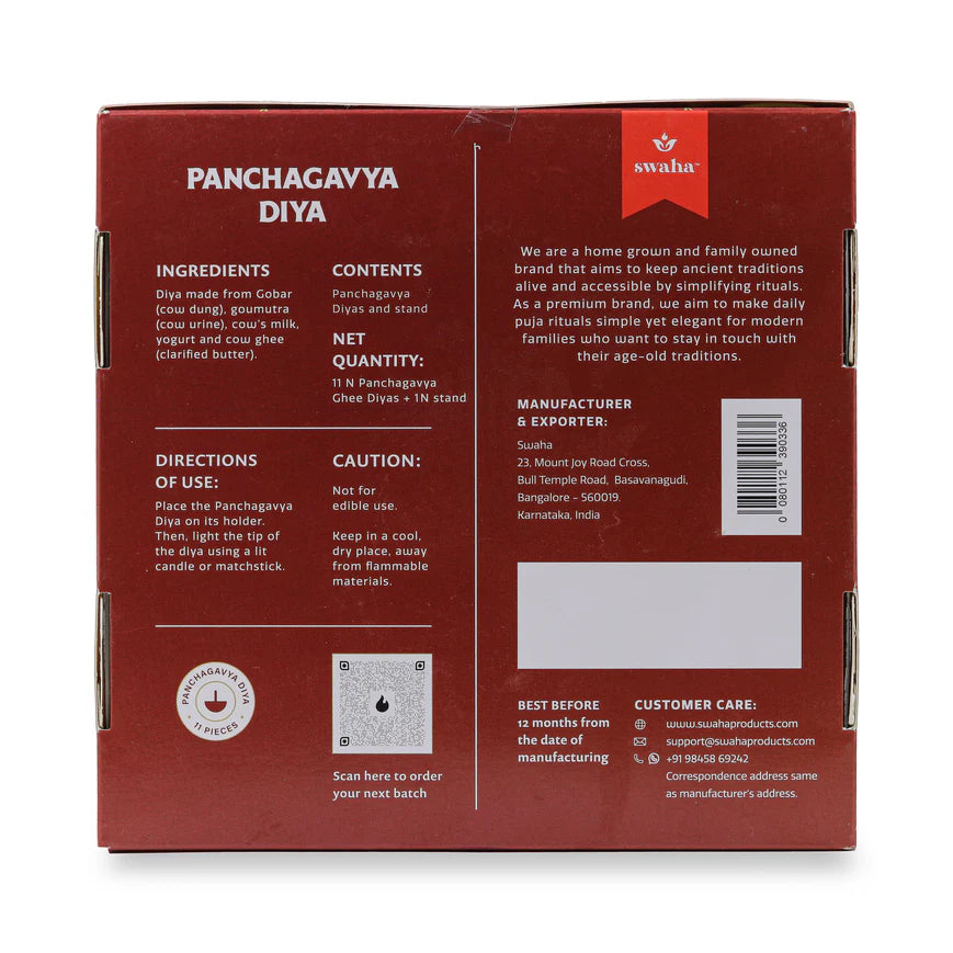 Organic Panchagavya Diyas Ready for Worship