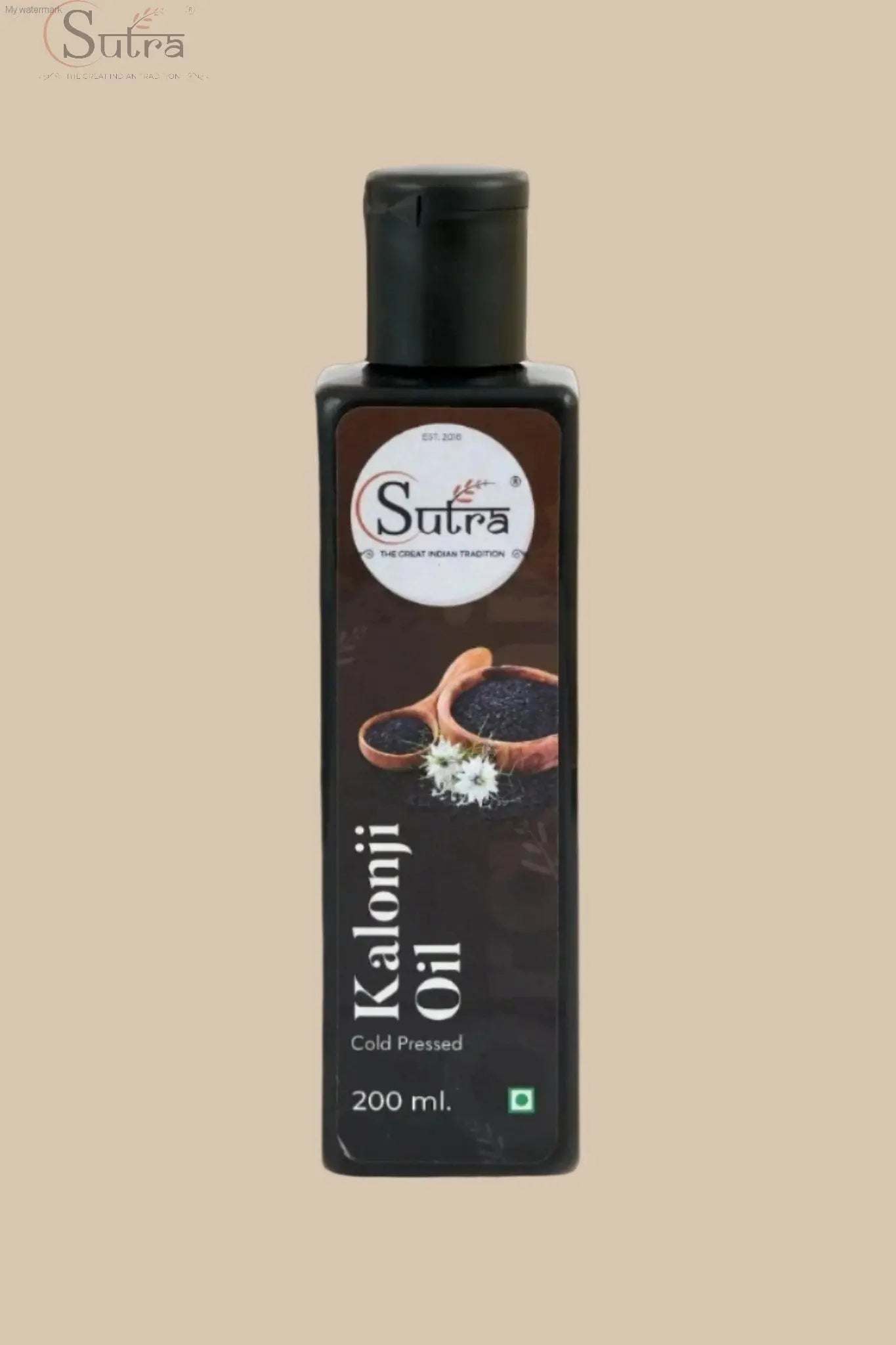 Pure Nigella Sativa Oil in Amber Glass Bottle