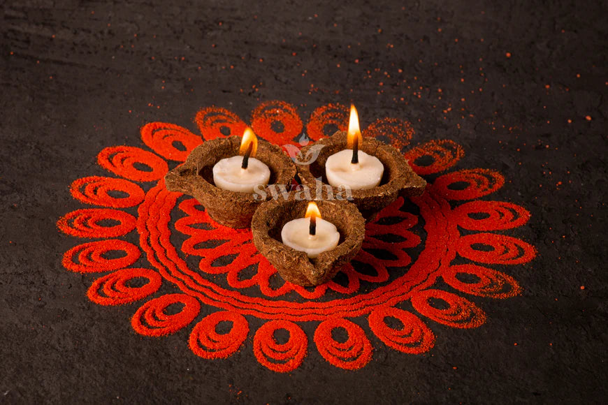 Ready-to-Use 30-Minute Swaha Ghee Diyas for Daily Pooja