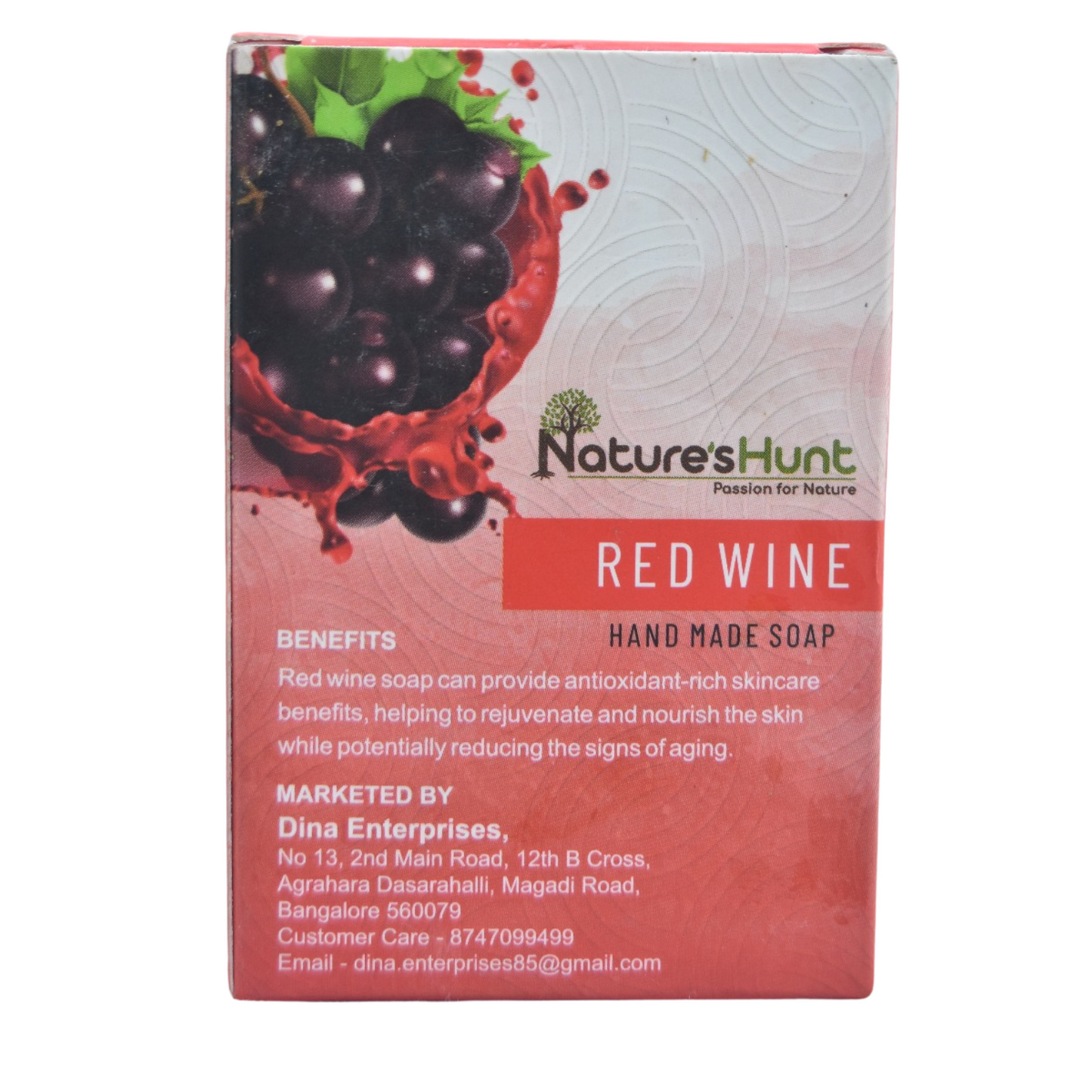 Rich Wine-Colored Soap Bar Closeup