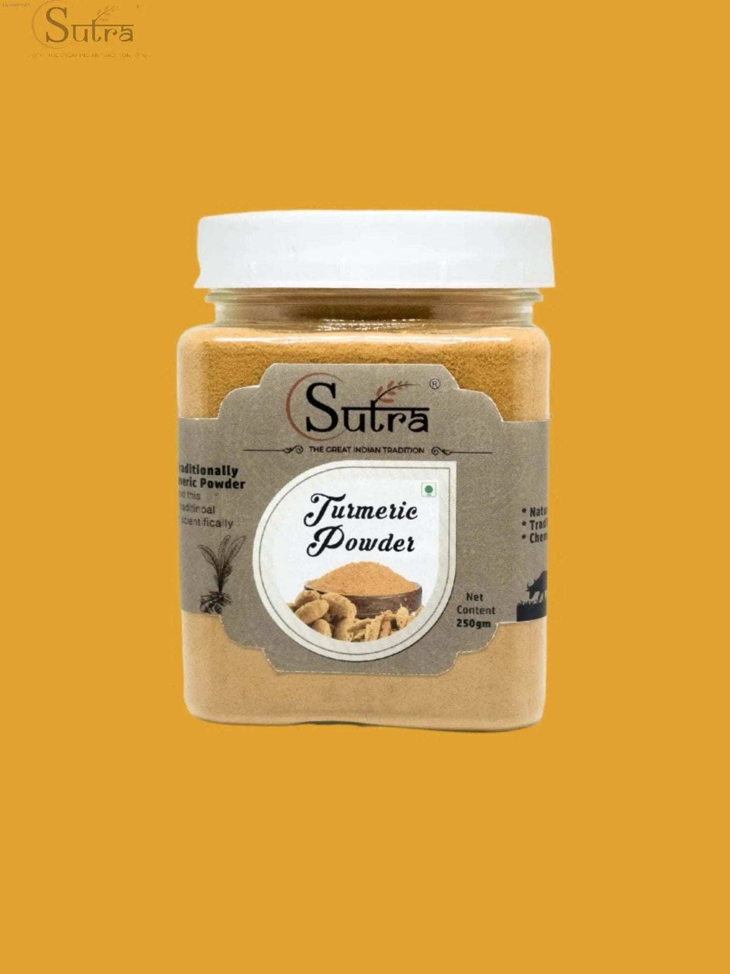 Sutra Premium Turmeric Powder (ಅರಿಶಿನ) Arishina PudiTurmeric Powder