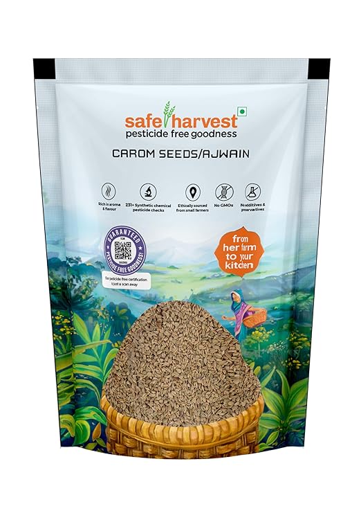 Safe Harvest Ajwain 200g front packaging with label