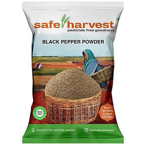 Safe Harvest Black Pepper 100g Front Pack