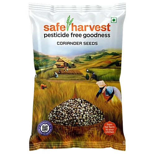 Safe Harvest Coriander Seeds 200g Pack Front