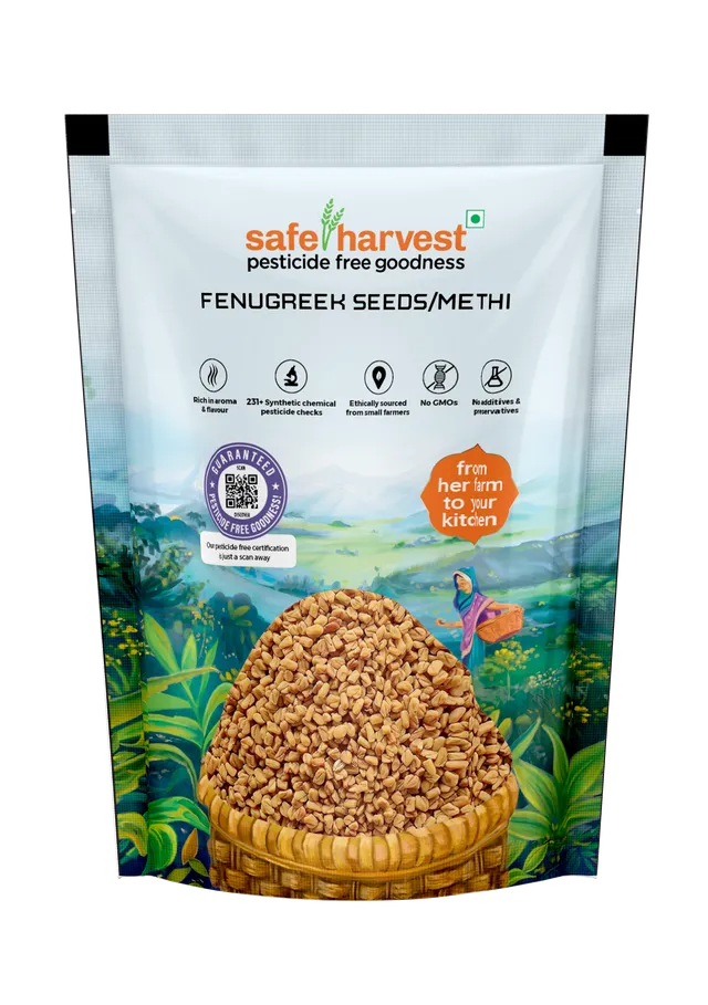 Safe Harvest Fenugreek Seeds 200g Pack