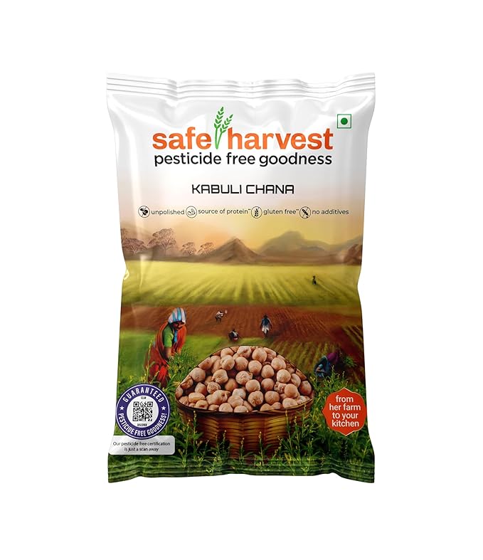 Safe Harvest Kabuli Chana 1kg Pack Front