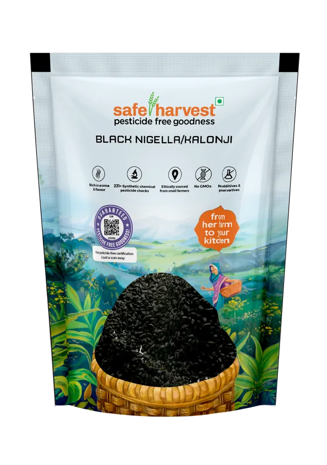 Safe Harvest Kalonji 100g Pack Front