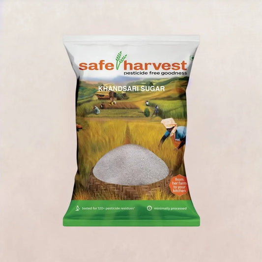 Safe Harvest Khandsari Sugar 500g Front Pack