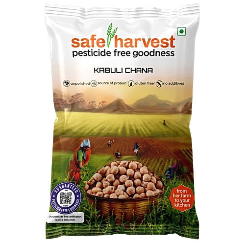 Safe Harvest Premium Kabuli Chana (Big) 1kg Front Pack
