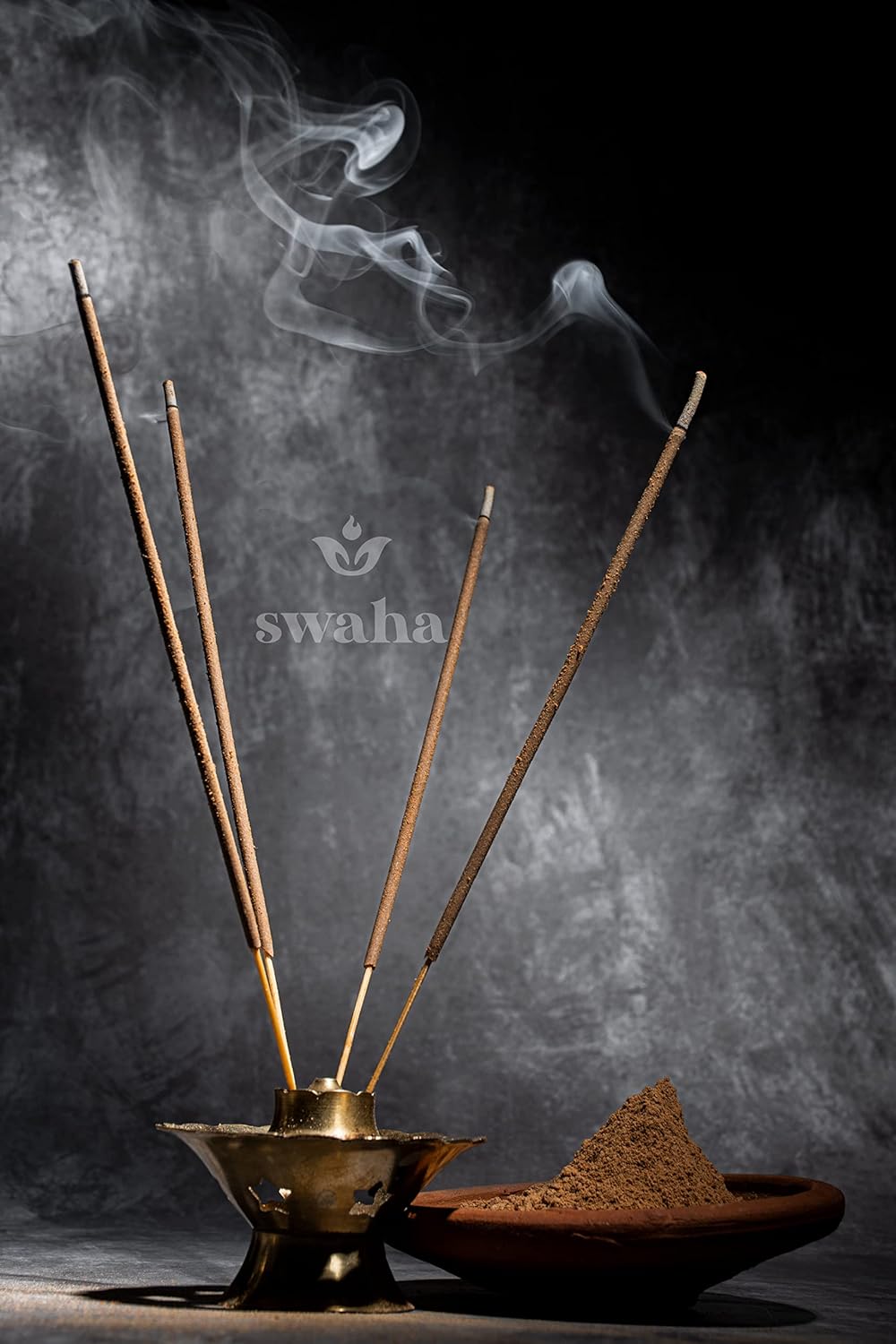 Sandalwood Agarbatti with Diyas and Flowers for Rituals