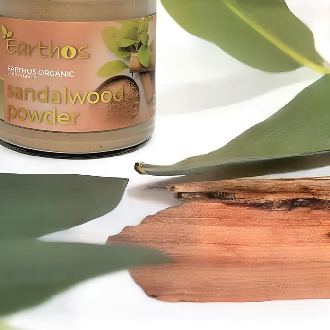 Sandalwood Powder in Wooden Spoon