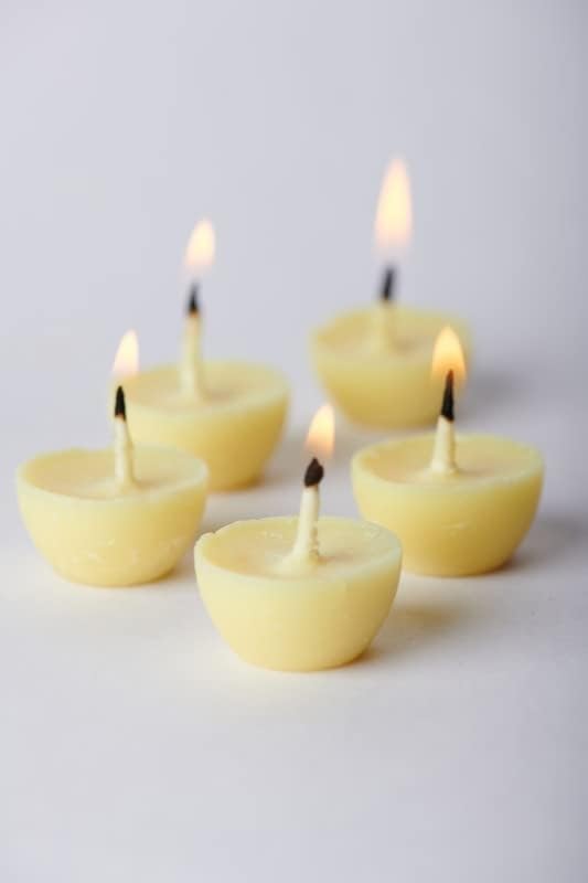 Swaha 30 Pcs Long-Burning Cow Ghee Diyas for Festivals