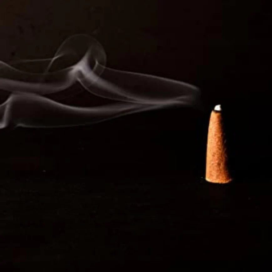 Swaha Herbal Dhoop Cones in Brass Burner