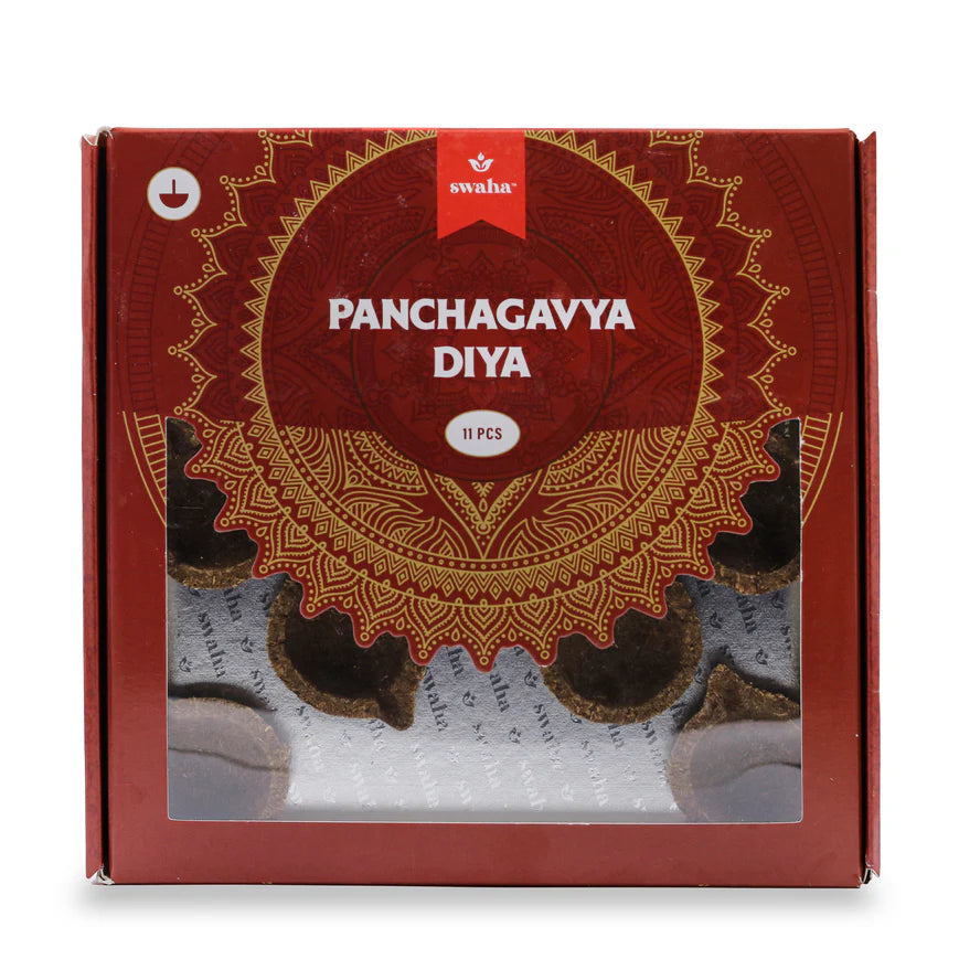 Swaha Panchagavya Diya Without Ghee Front Pack View