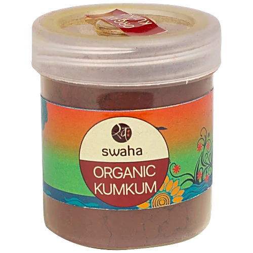 Swaha Pure Kumkum Maroon 40g Pack Front View