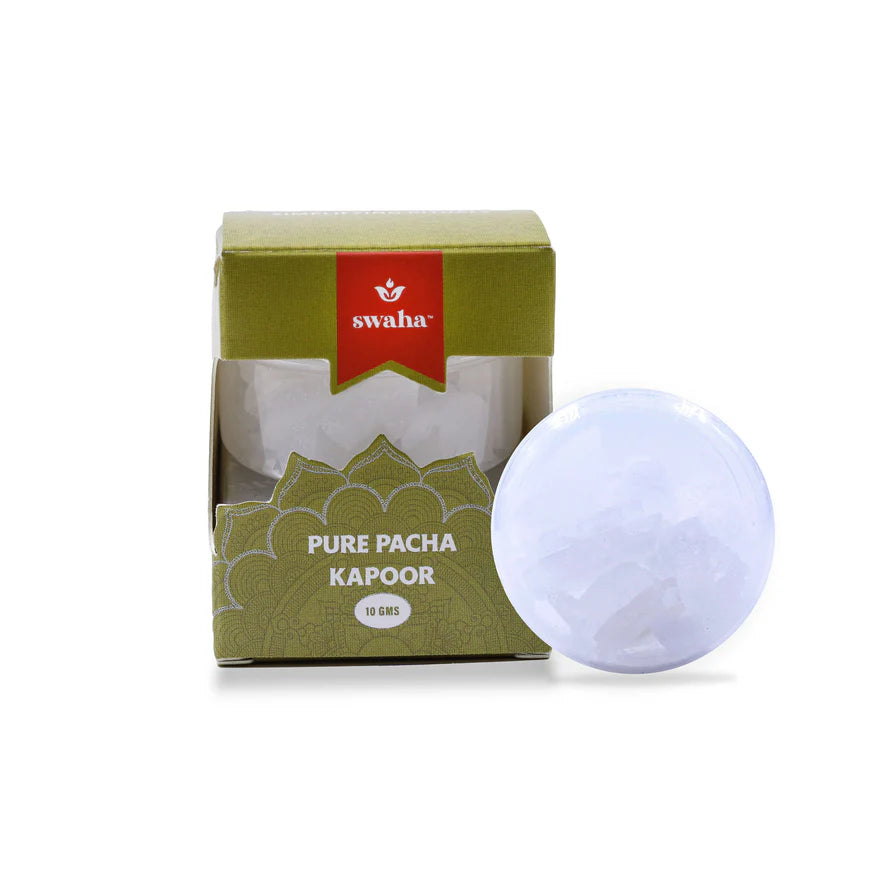 Swaha Pure Pacha Camphor 10g Pack Front View