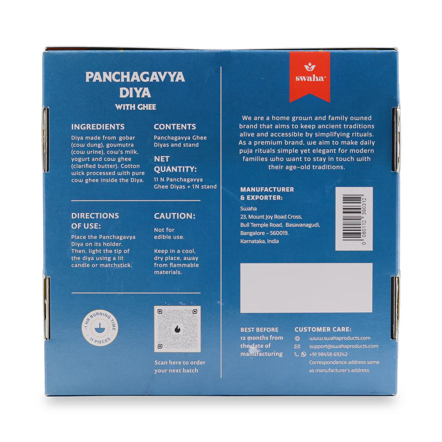 Traditional Ghee Diya for Hindu Rituals and Aarti