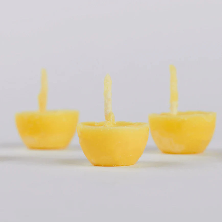 Traditional Pooja Setup with Swaha Cow Ghee Diyas