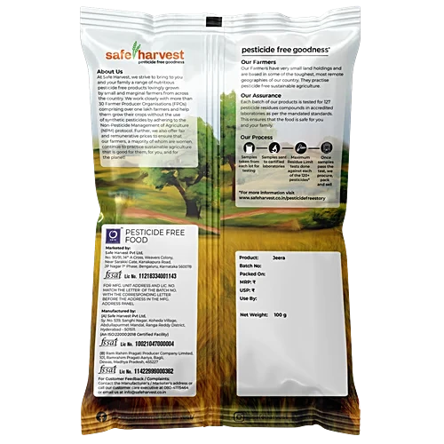 Whole Jeera Seeds in Wooden Spoon