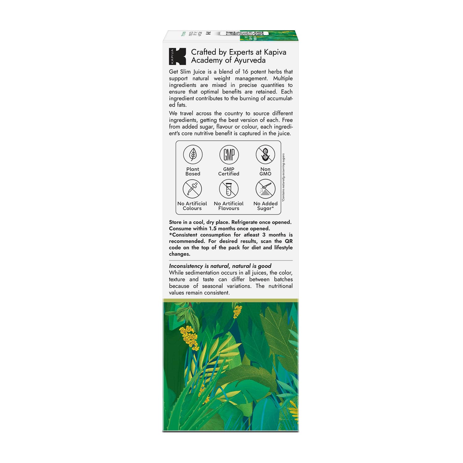 Woman measuring waist with juice on side